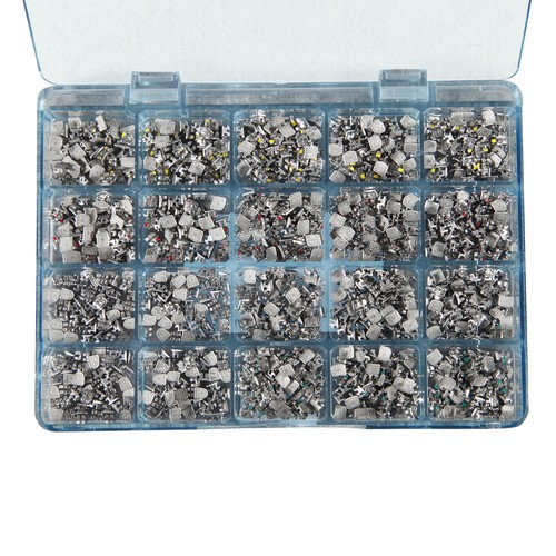 1000 Stück Dental Metall Kieferorthopädische Brackets Klammer MINI 022 345 Haken Roth / MBT mx - Bild 6 von 67
