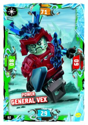 62 - Power General Vex - Schurken Karte - LEGO Ninjago Serie 5 NEXT LEVEL