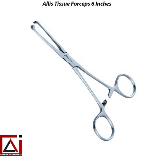 Beaden® Allis Tissue Forceps Clamps 6 & 10 Inches Dental Surgical Instruments CE - Picture 3 of 10