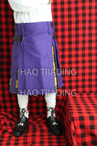 purple tartan kilt
