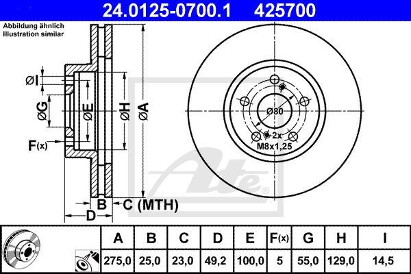 Disques de Frein Toyota Celica Anti Vibration pour Supprimer le Voilement