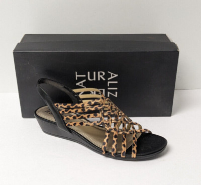 Naturalizer Remix Strappy Sandals, Leopard Print, Women's 7 M