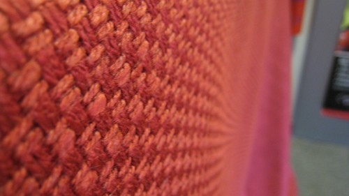 Upholstery Fabric Tweed Cotton Mix Dark Red Marron Burgundy 3m Roll Campers Boat - Picture 7 of 8