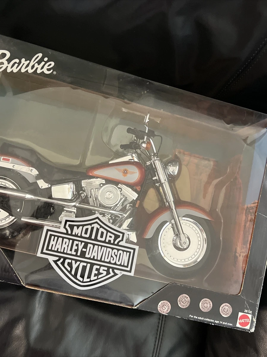 NEW Harley-Davidson Fat Boy Motorcycle Mattel Barbie DOLL MOTOR BIKE NIB  NRFB