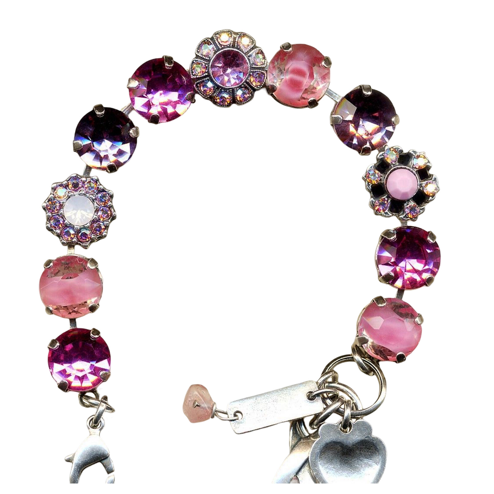 Mariana Bracelet Luscious Rose Delite, White Opal, AB, Rose, & Amethyst Austr...