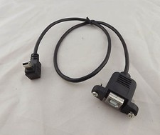 10x USB 2.0 B Female To Mini 5Pin Male Up Angle Panel Mount Extension Cable 50cm