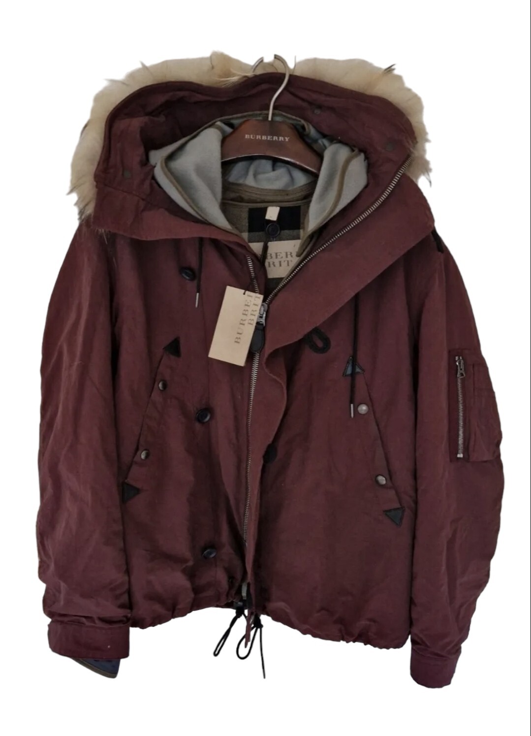 Mens **BNWT** BRIT by BURBERRY parka/jacket/coat. Size medium. RRP £1,195
