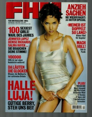 FHM 04/2001, Halle Berry, Xenia Seeberg, Leslie Bibb