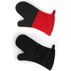 Black/Red Anti-Slip High-temperature Resistance Baking Oven Insulation Gloves