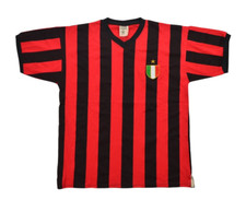 Vintage Retro AC Milan Football Soccer Shirt Jersey Score Draw Size L Large