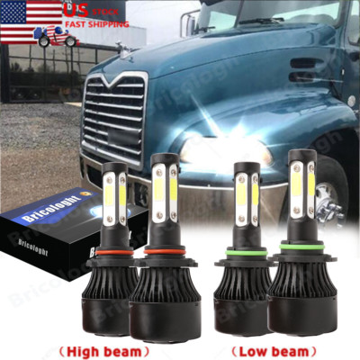 For MACK Vision CX CXN Truck 1998-2015 LED 9005+9006 Headlight High / Low Beam