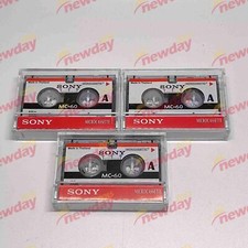 3x  MC-60 MC60 Microcassette Blank Cassette Tape Disc 60 min   Tapes #D3*