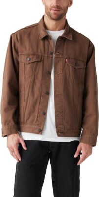 Levi's Men's Relaxed Fit Trucker Jacket Fondue Fudge XX-Large A57820029