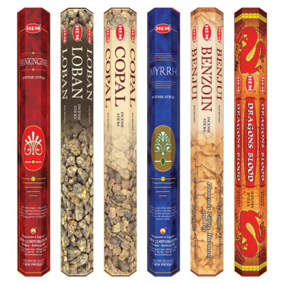 HEM Resin Collection Incense Combo   120 Sticks | Frankincense & Loban Agarbatti