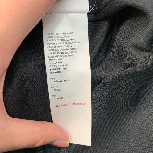 Kappa Track Jacket Youth Boys Size 14 (152cm) Black Full Zip Athletic Fashion - Picture 13 of 14