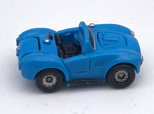 Vintage Micro Machines Galoob 1988 Blue Shelby Convertible Deluxe Doors Open