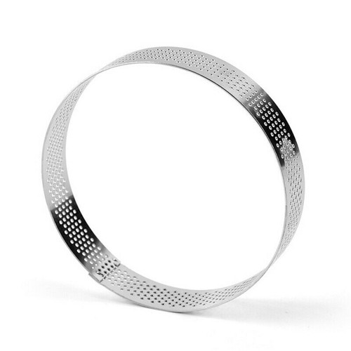 Round Perforated Stainless Round Tart-Ring Mousse Cake Ring Kitchen Tool 3Sizes - Picture 5 of 16