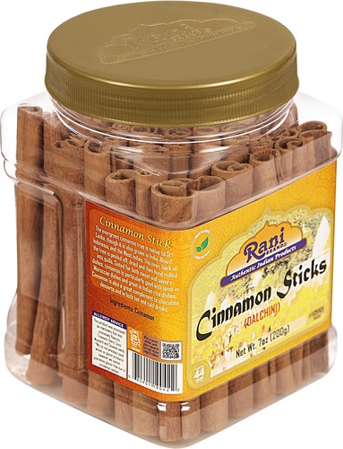 Rani Cinnamon Sticks 7oz (200g) PET Jar - 36-44 Sticks - Picture 8 of 8