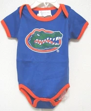 NCAA Florida Gators Royal Lap Shoulder Ringer 1 Pc 12M by Two Feet Ahead #131