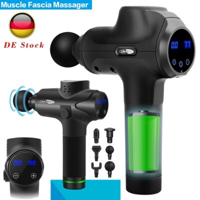 Electric Massage Gun Massagepistole Massager Muscle Massagegerät 4 oder 6 Köpfe 