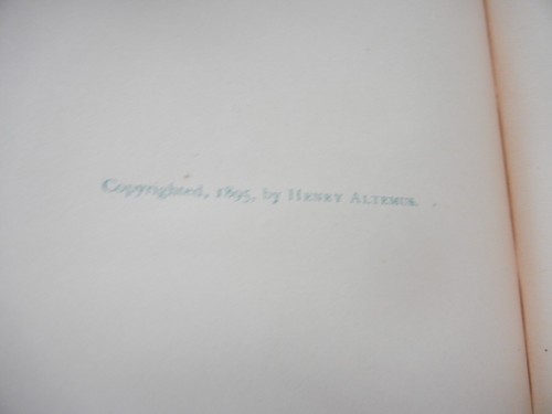 POEMS - EDGAR ALLAN POE HENRY ALTEMUS 1895 - Picture 11 of 18