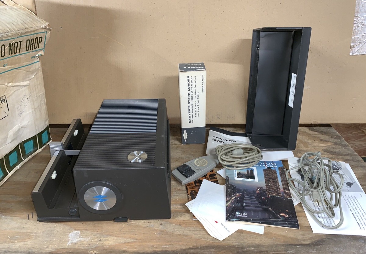 Vintage Sawyers 550r Slide Projector With Corded Remote | eBay