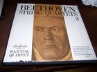 Bartok Quartet :Beethoven:String quartets 3,4 records,booklet,boxes LP EX/M-
