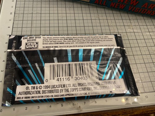 Topps Star Wars Galaxy Series Two ONE sealed Trading Card Pack from 1994 - Bild 3 von 5