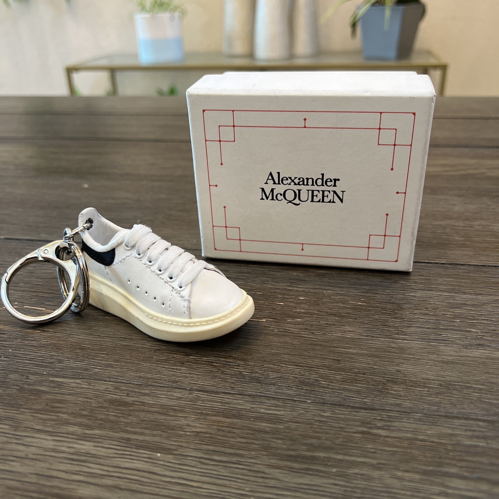 Alexander McQueen key ring key chain Charm Key Holder Sneakers Motif
