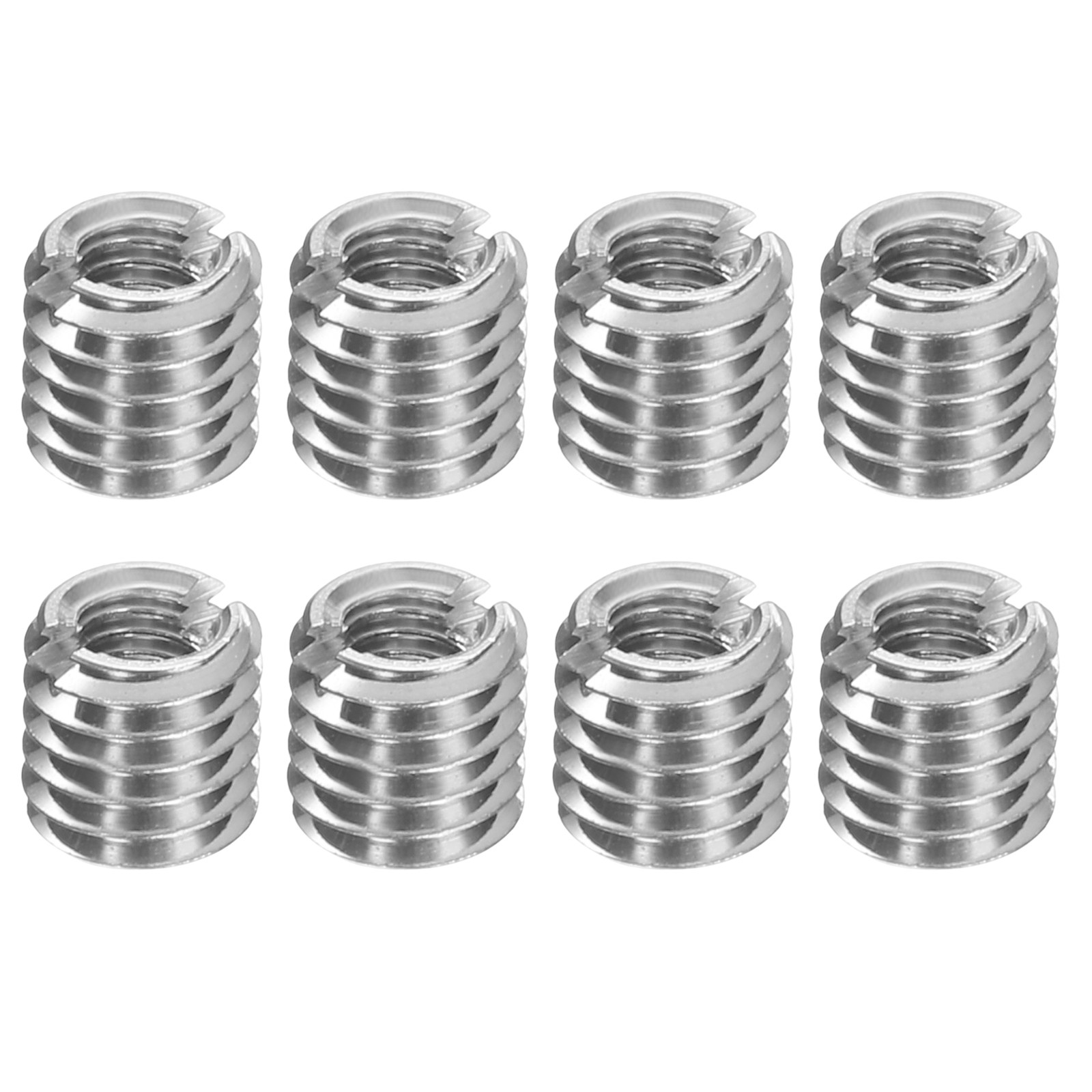 8Pcs Threaded Insert Stainless Steel M3-0.5 Female to M5-0.8 Male 5mm Long