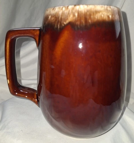 Hull Pottery Brown Drip 32oz Extra Large Mug / Stein
