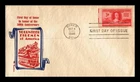 DR JIM STAMPS US COVER VOLUNTEER FIREMEN 300TH ANNIVERSARY FDC SANDERS CACHET