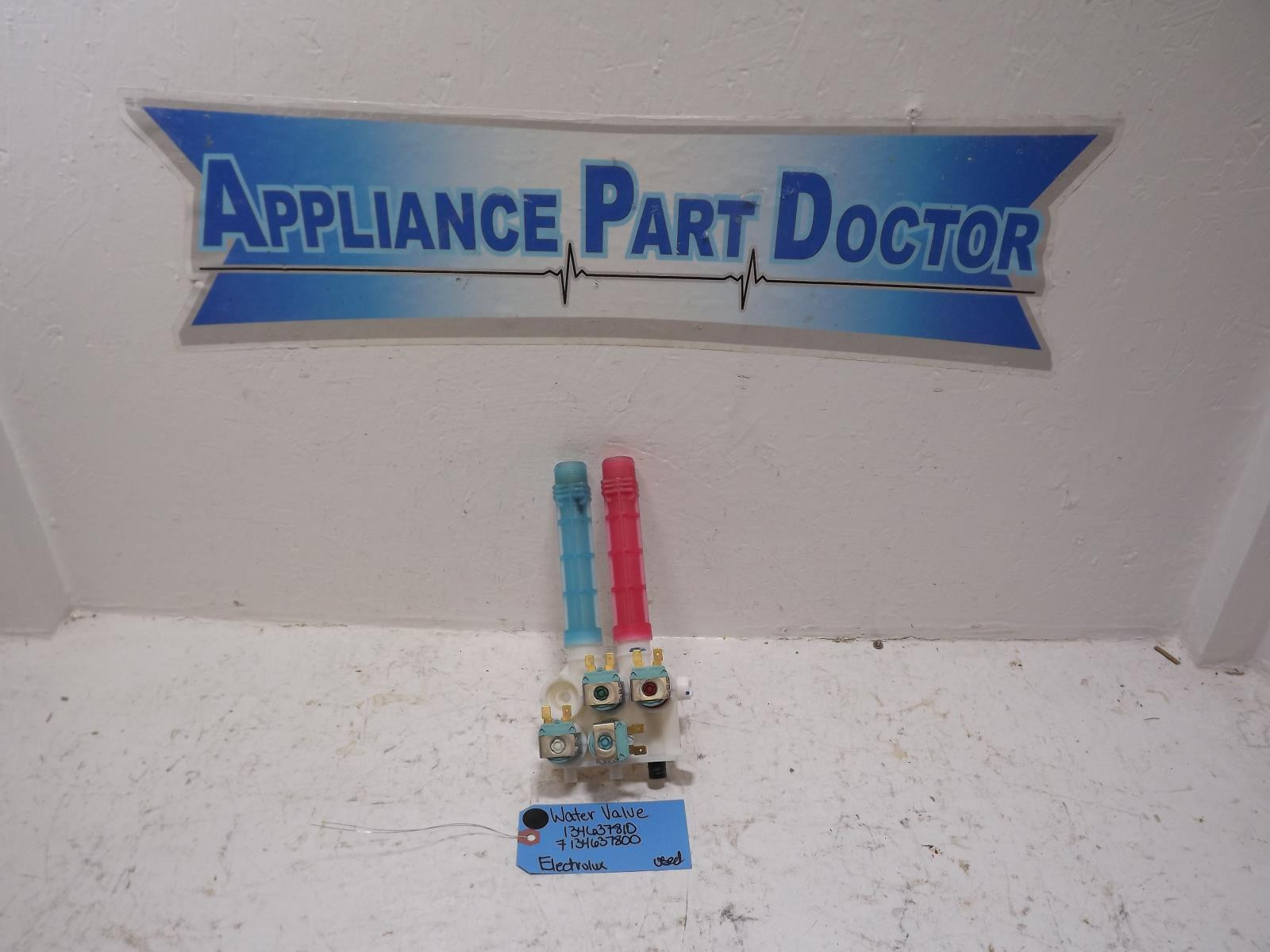 Electrolux Washer Water Valve Part 134637810 7134637800 Used Replacement