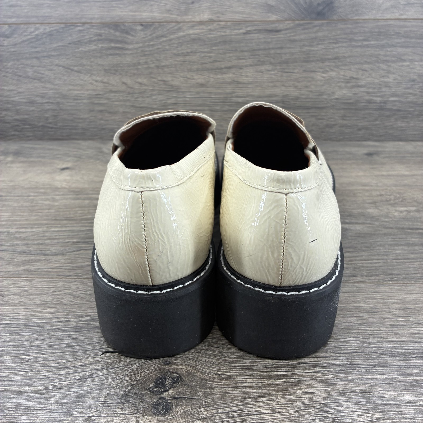 SAOLA Scarpe Franco Sarto donna taglia 11M mocassini plateau suola spessa ecopelle