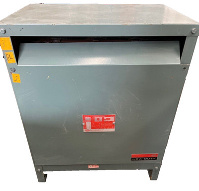 45KVA Hevi-Duty T2HB45 Transformer Pri 480V Sec 208/120V 3 Phase Indoor