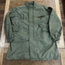 Vietnam War M65 Fishtail Parka Jacket Arctic Small VTG 70s Uniform Distressed