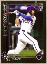 2025 Topps Update Series John Rave #US192 Camo 25/25 Bookend (RC) Royals
