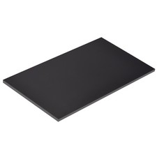 Black ABS Plastic Sheet 7x4x0.2inch for Building Model, DIY Crafts, Pack of 4