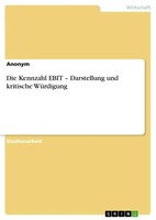 Die Kennzahl Ebit - Darstellung Und Kritische WüRdigung Anonymous Taschenbuch