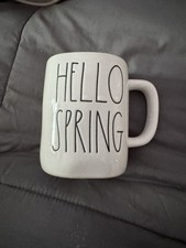 Rae Dunn Hello Sunshine Matte Yellow Mug Spri...