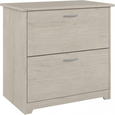 Cabot 2-Drawer Lateral File Cabinet in Linen White Oak for Home Office Storage