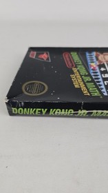 BOX ONLY - Donkey Kong Jr Math NES Nintendo - NO MANUAL OR GAME - Black Box
