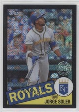 2020 Topps Silver Pack 1985 Chrome Baseball Series 2 Black /199 Jorge Soler 2x0