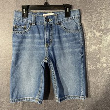 Levis Boys 505 Regular Fit Denim Jean Shorts Size 10 Reg Blue 25Wx9L 