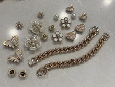 20 Piece Bling Stone Pattern Shoes Cute Charms Decor For Croc Jibbitz