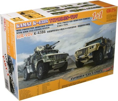 RPG Scale Model 1/35 Russian Army Wheeled Armored Vehicle Typhoon Vdv K-4386 Set