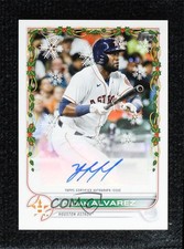 2022 Topps Holiday Mega Box Auto 62/100 Yordan Alvarez #WHA-YA Auto v9t