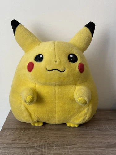 1999 Pokemon Pikachu Jumbo Plush Toy 16" Nintendo Hasbro Tomy Big Vintage