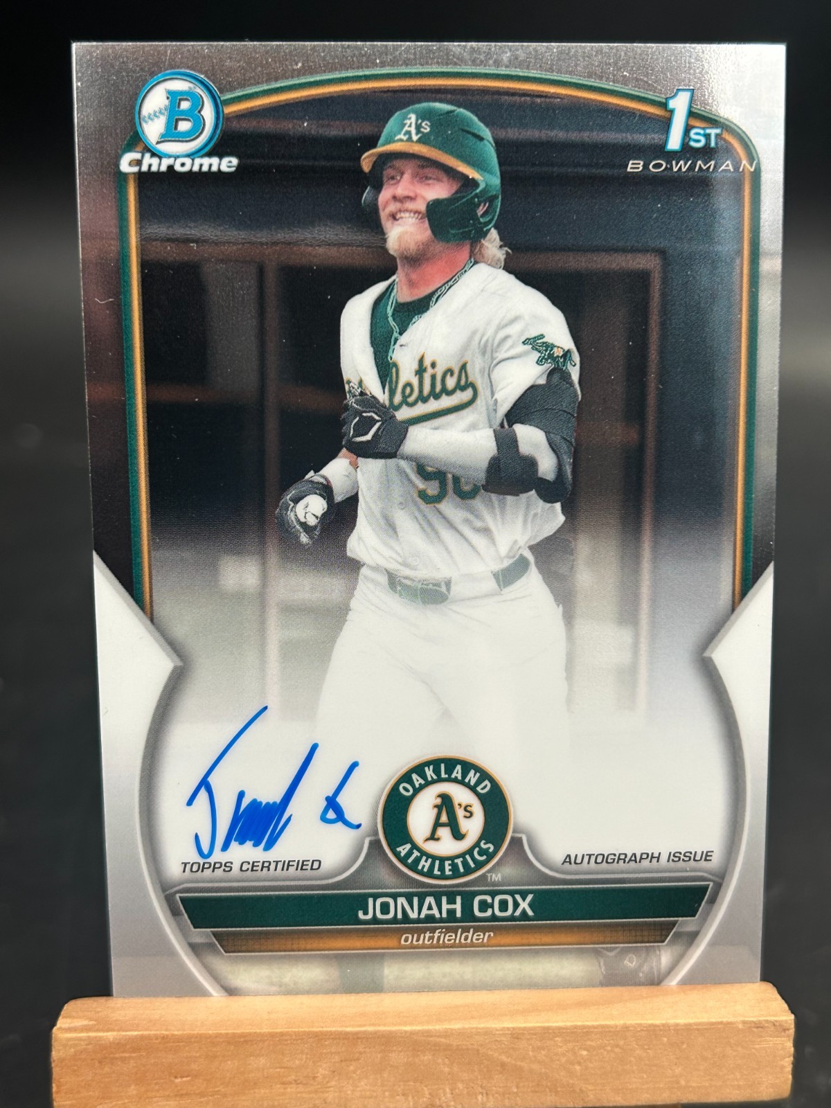 Jonah Cox 2023 Bowman Chrome Draft 1st Bowman Auto #CDA-JCO Giants