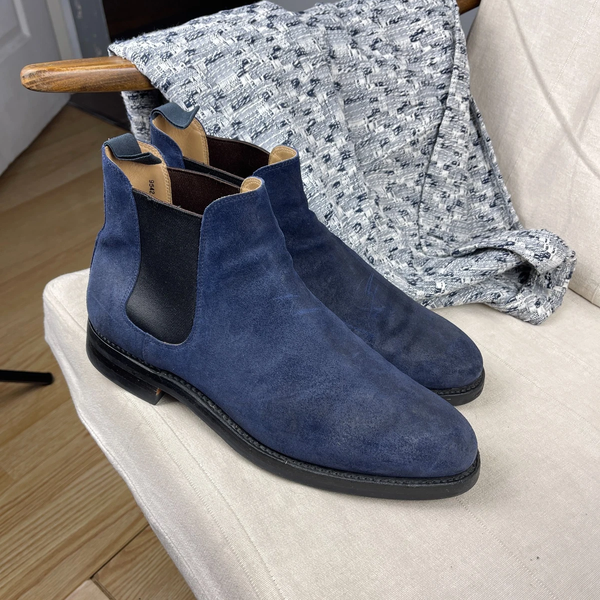 Crockett & Jones Cranleigh Chelsea - Shark Grey Suede (Men’s UK 9E / US 10D) Chelsea Crockett & Jones Boots for Men for Sale | Shop New  main image 2